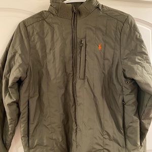 Kids Size 12/14, Army Green, Polo Jacket